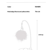 HKM-909843 Interactive Cat Toy with Feather Wand and Catnip for Exercise and Playfulness
