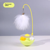 HKM-909843 Interactive Cat Toy with Feather Wand and Catnip for Exercise and Playfulness