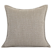 HKM-909843 Simple Modern Jacquard Throw Pillow Cover with Feather Velvet Core - 45x45cm, Beige Brown Series