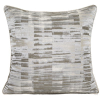 HKM-909843 Simple Modern Jacquard Throw Pillow Cover with Feather Velvet Core - 45x45cm, Beige Brown Series