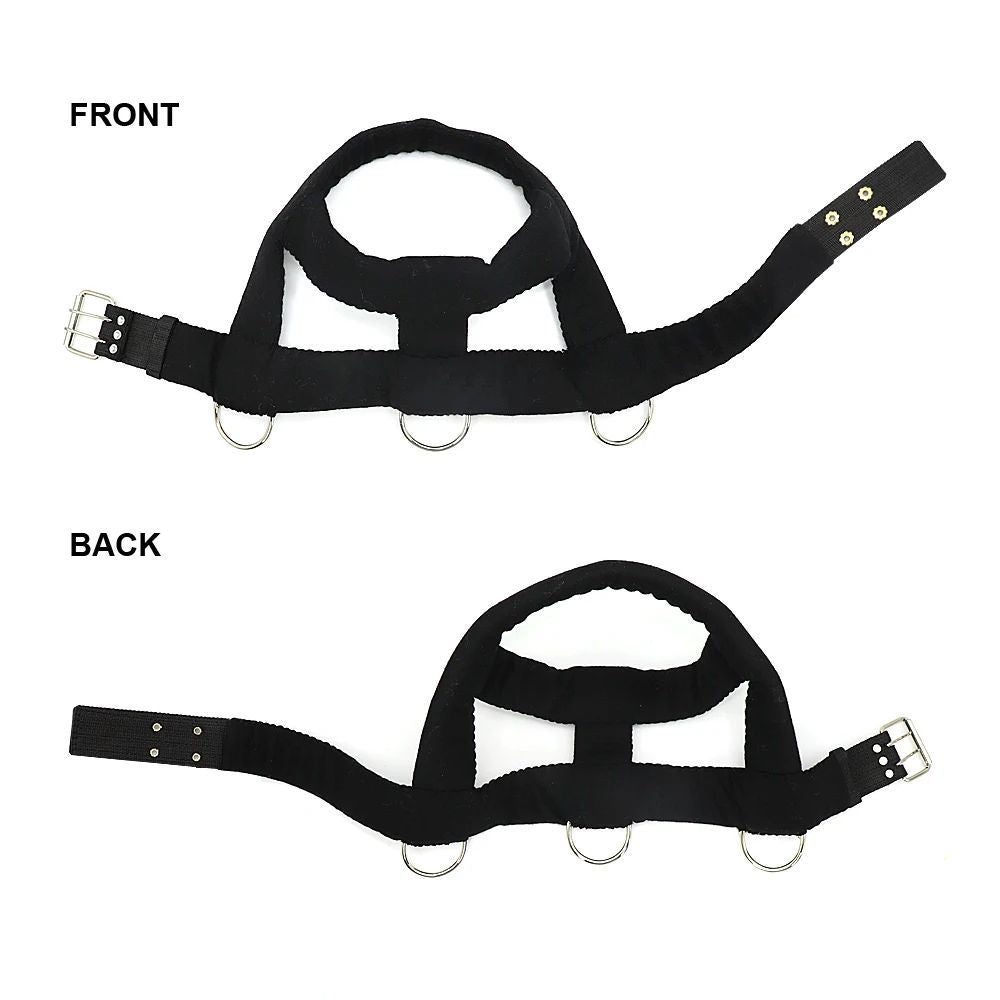 HKM-909907 Adjustable Soft Padded Weight Pulling Harness for Dogs, Size Large: Chest 63 to 80cm, Black
