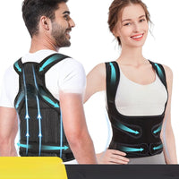 HKM-910099 Breathable Mesh Back Straightener for Improved Posture - Adjustable and Comfortable Support