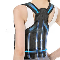 HKM-910099 Breathable Mesh Back Straightener for Improved Posture - Adjustable and Comfortable Support