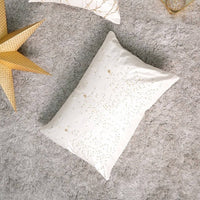 HKM-910355 Embroidered Polyester Pillow with Intricate Bead Work and Christmas Tree Design