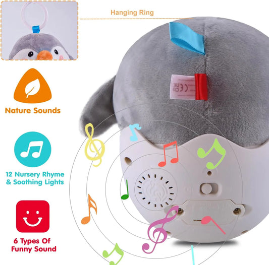 Soft Plush Penguin Musical Toy for Babies – Stress Relief Cotton Stuffed Animal for Newborns