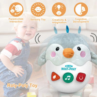 HKM-910355 Soft Plush Penguin Musical Toy for Babies – Stress Relief Cotton Stuffed Animal for Newborns