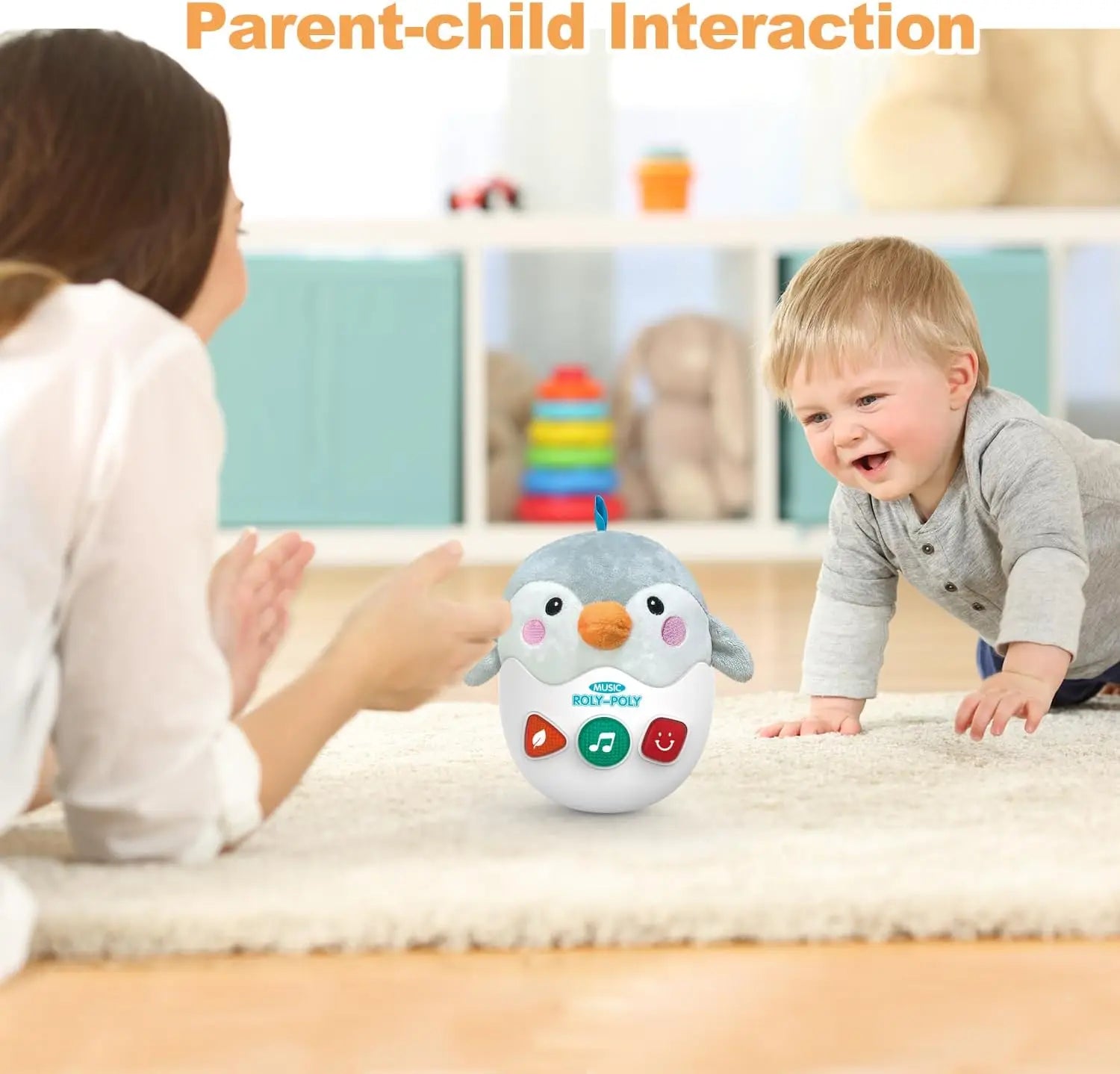 Soft Plush Penguin Musical Toy for Babies – Stress Relief Cotton Stuffed Animal for Newborns