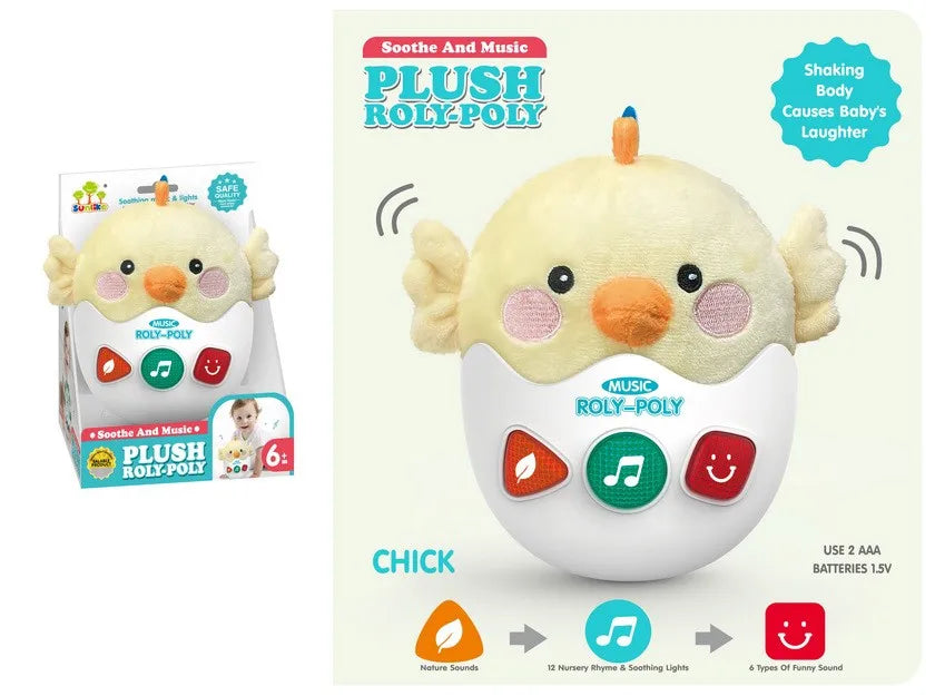 Soft Plush Penguin Musical Toy for Babies – Stress Relief Cotton Stuffed Animal for Newborns