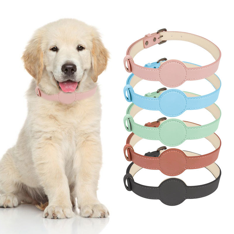 HKM-910419 Microfiber Dog Collar in Black, Pink, Brown, Sky Blue, and Lake Green - All Season Fit, Size S and L