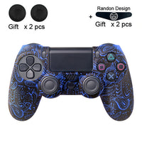 HKM-910419 Silicone Protective Cover for PS4 Controllers - Pure Color Camouflage Design