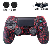 HKM-910419 Silicone Protective Cover for PS4 Controllers - Pure Color Camouflage Design