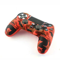 HKM-910419 Silicone Protective Cover for PS4 Controllers - Pure Color Camouflage Design