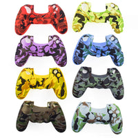 HKM-910419 Silicone Protective Cover for PS4 Controllers - Pure Color Camouflage Design