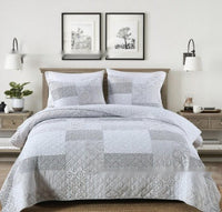 HKM-910547 American Floral Pure Cotton Bed Sheet Set - Three-Piece, 230x250cm & 250x270cm Options