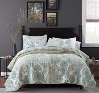 HKM-910547 American Floral Pure Cotton Bed Sheet Set - Three-Piece, 230x250cm & 250x270cm Options