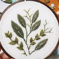 HKM-910547 Three-Dimensional Ribbon Embroidery Kit with Floral Designs and Tools