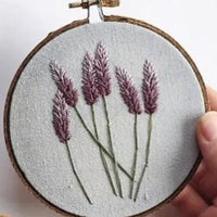 HKM-910547 Three-Dimensional Ribbon Embroidery Kit with Floral Designs and Tools