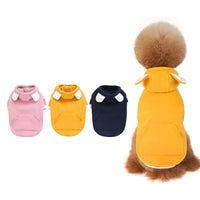 HKM-910803 Warm and Comfortable Cotton Dog Sweater in Yellow, Pink, and Blue - Multiple Sizes Available