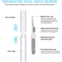 HKM-911059 Bluetooth Earbuds Cleaning Pen in Multiple Colors with Fiber and Flocking Materials