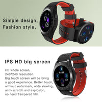 HKM-911059 Bluetooth Heart Rate Monitor Smartwatch with Touchscreen Display and Silicone Wristband