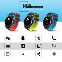 HKM-911059 Bluetooth Heart Rate Monitor Smartwatch with Touchscreen Display and Silicone Wristband
