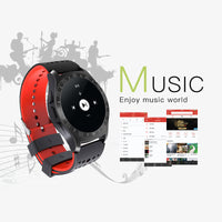 HKM-911059 Bluetooth Heart Rate Monitor Smartwatch with Touchscreen Display and Silicone Wristband