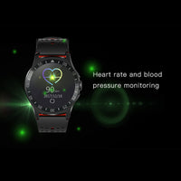 HKM-911059 Bluetooth Heart Rate Monitor Smartwatch with Touchscreen Display and Silicone Wristband