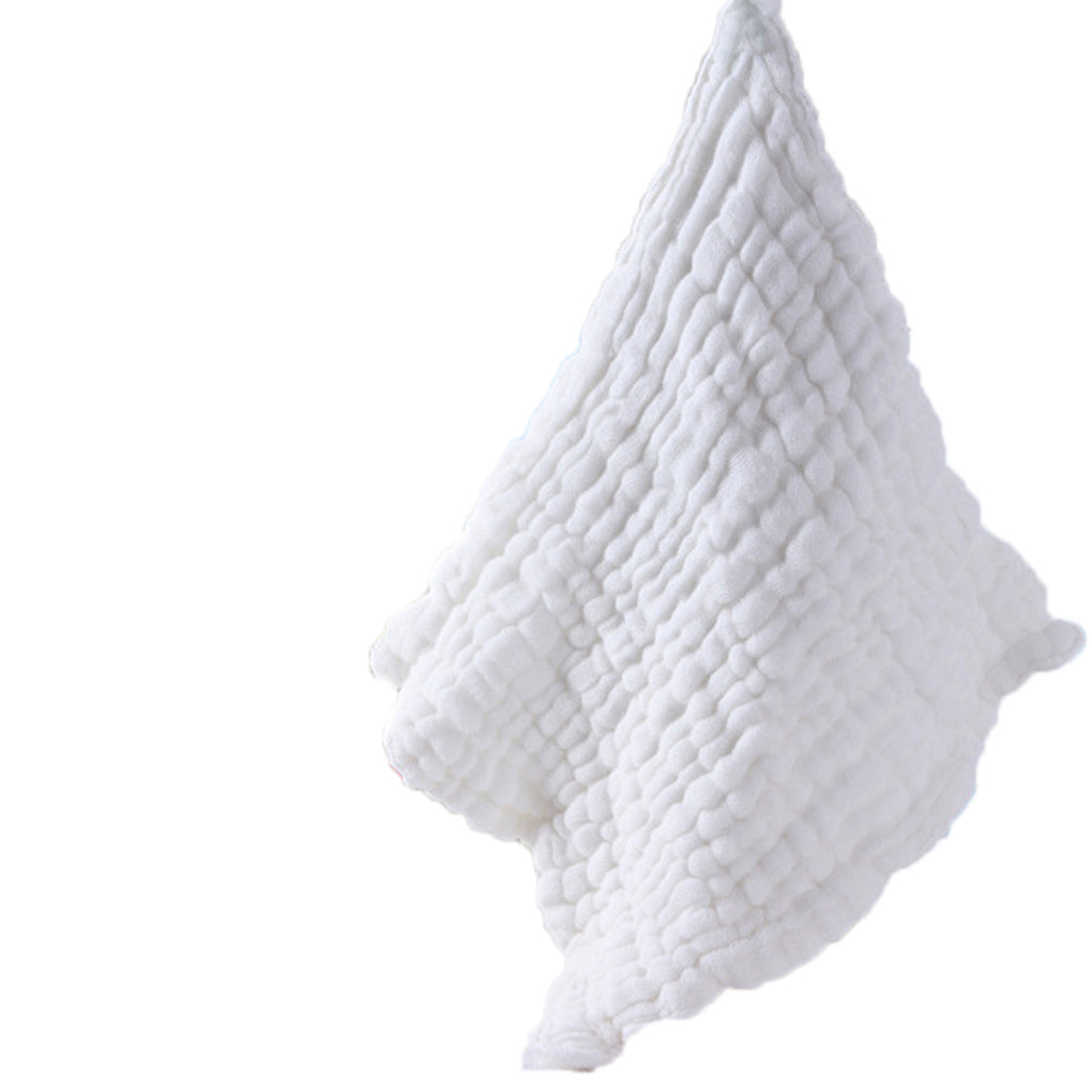 HKM-911123 Cotton Washed Gauze Baby Towel - Hypoallergenic, Eco-Friendly, Soft & Absorbent (28x28cm)