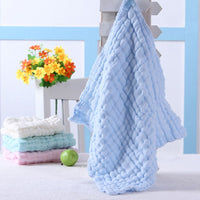 HKM-911123 Cotton Washed Gauze Baby Towel - Hypoallergenic, Eco-Friendly, Soft & Absorbent (28x28cm)