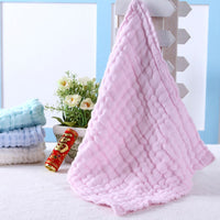 HKM-911123 Cotton Washed Gauze Baby Towel - Hypoallergenic, Eco-Friendly, Soft & Absorbent (28x28cm)