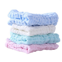 HKM-911123 Cotton Washed Gauze Baby Towel - Hypoallergenic, Eco-Friendly, Soft & Absorbent (28x28cm)