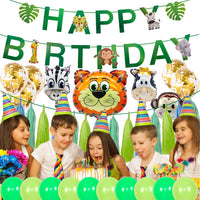 HKM-911123 Forest Animal Theme Balloon Set for Children's Birthday Parties and Celebrations