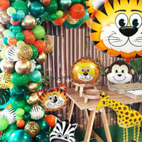 HKM-911123 Forest Animal Theme Balloon Set for Children's Birthday Parties and Celebrations