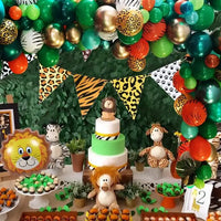 HKM-911123 Forest Animal Theme Balloon Set for Children's Birthday Parties and Celebrations