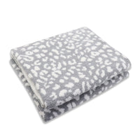 HKM-911379 Cozy Thick Chenille Half Fleece Sofa Blanket - Soft Polyester, Modern Design, 127x152cm