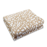 HKM-911379 Cozy Thick Chenille Half Fleece Sofa Blanket - Soft Polyester, Modern Design, 127x152cm