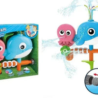 HKM-911379 Ocean Animal Outdoor Water Spray Sprinkler Toy for Kids, Eco-Friendly Plastic Fun for Ages 2 and Up