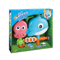 HKM-911379 Ocean Animal Outdoor Water Spray Sprinkler Toy for Kids, Eco-Friendly Plastic Fun for Ages 2 and Up