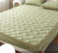 HKM-911507 Brushed Cotton Fitted Sheet with Dust Protection in Elegant Floral Designs