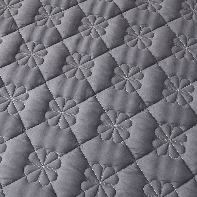 HKM-911507 Brushed Cotton Fitted Sheet with Dust Protection in Elegant Floral Designs