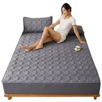 HKM-911507 Brushed Cotton Fitted Sheet with Dust Protection in Elegant Floral Designs