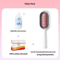 HKM-911635 Pet Grooming Dematting Brush with Cleaning Comb and Accessories for Dogs and Cats