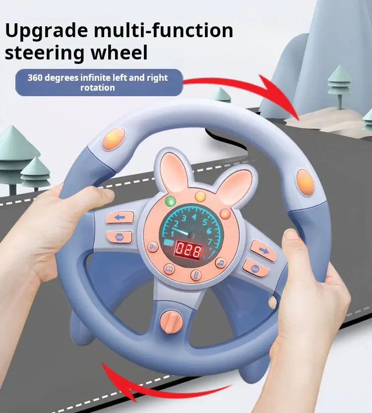 HKM-911699 360-Degree Rotating Baby Steering Wheel Toy for Educational Play and Hand Skill Development