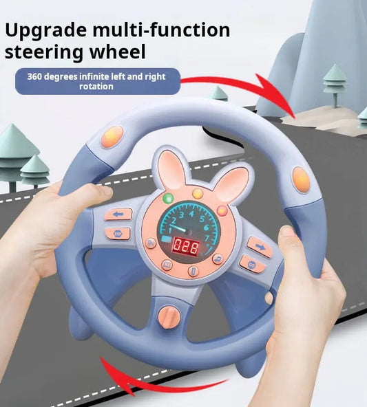 HKM-911699 360-Degree Rotating Baby Steering Wheel Toy for Educational Play and Hand Skill Development