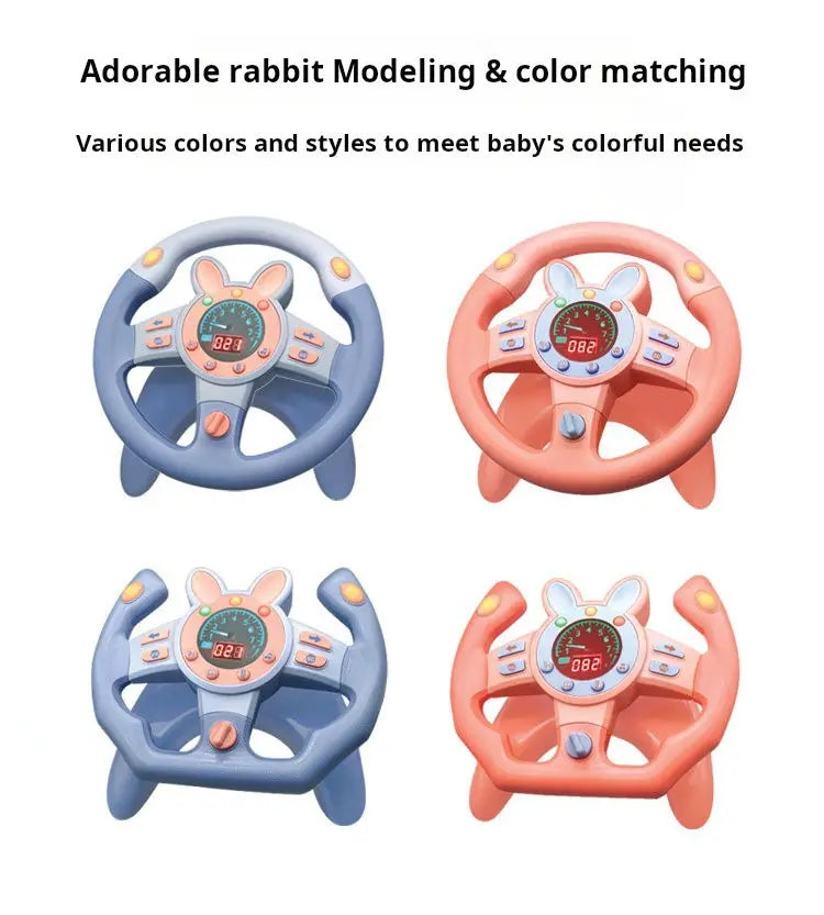 HKM-911699 360-Degree Rotating Baby Steering Wheel Toy for Educational Play and Hand Skill Development