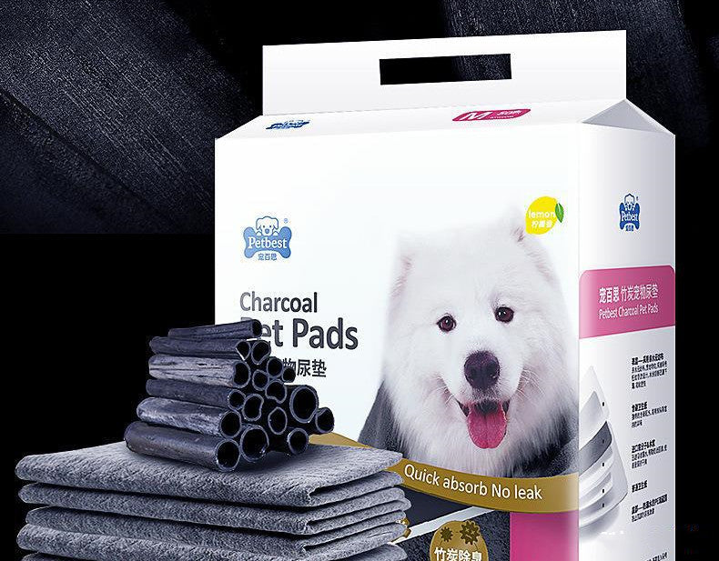 HKM-911891 Bamboo Charcoal Absorbent Dog Urine Pad - 100 Thickened Sizes S, M, L, XL