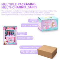 HKM-911955 Pretend Play Pastry Cake Candy Cart with Music and Lights for Kids Ages 3+