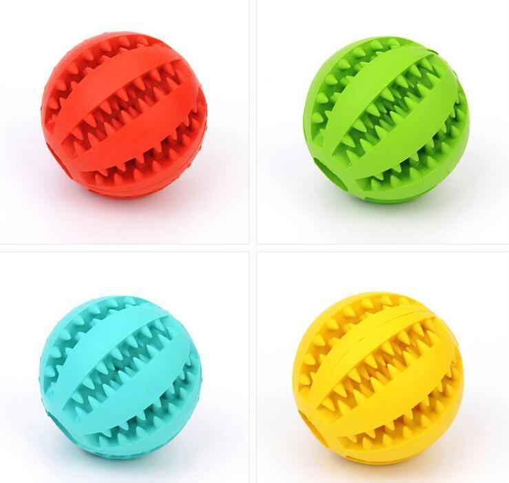 HKM-912147 Multicolor Rubber Feeding Ball with Built-in Food Storage for Cats and Dogs