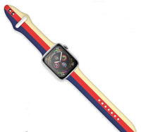HKM-912211 Striped Silicone Watch Band for iWatch Series 1/2/3/4