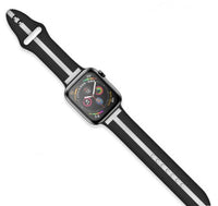 HKM-912211 Striped Silicone Watch Band for iWatch Series 1/2/3/4